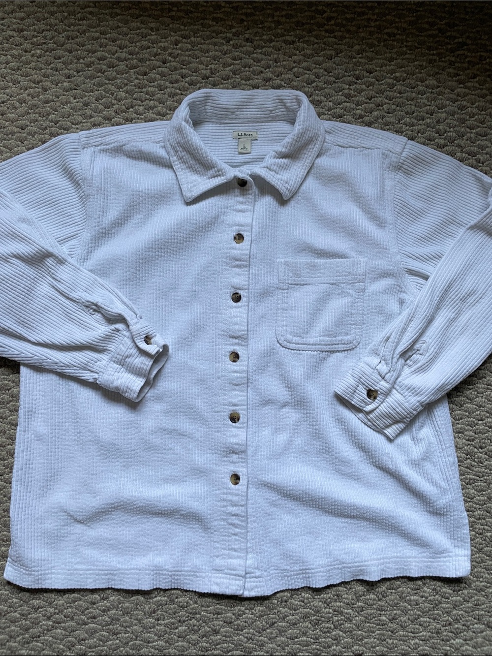 L.L. Bean Corduroy Long sleeve button up shirt